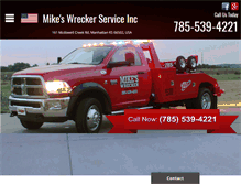 Tablet Screenshot of mikeswreckerservice.com